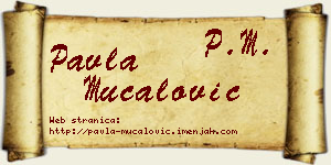 Pavla Mučalović vizit kartica
